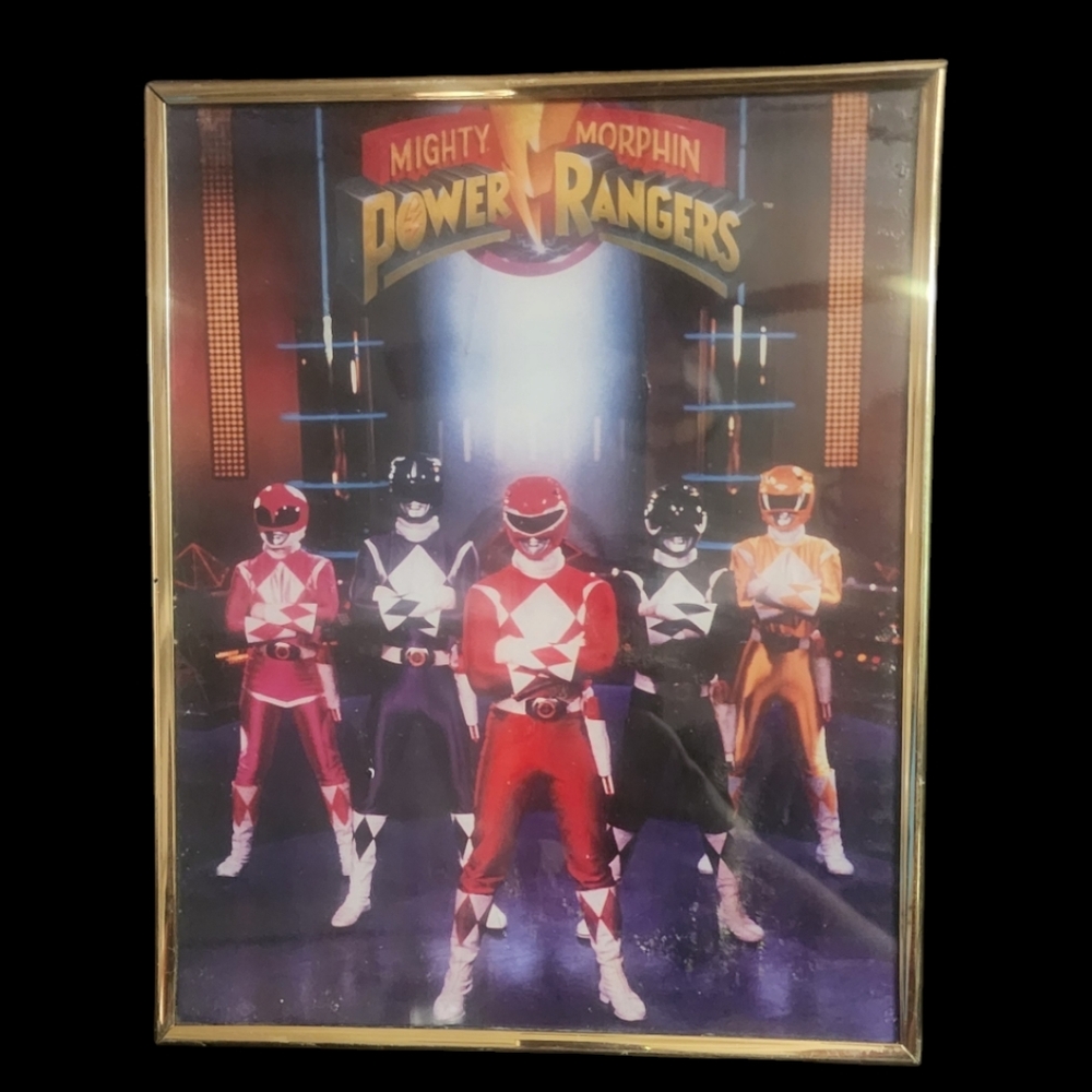 Mighty Morphin Power Rangers Framed Poster